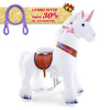 PonyCycle, Inc. White / Size 3 for Age 3-5 / Purple Rein Save 30% on Accessories - PonyCycle® Model U Ride on Pony With Accessory