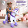 PonyCycle, Inc. Model U Ride-On Unicorn Age 3-5 Purple