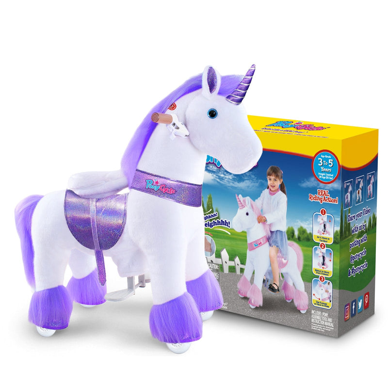 PonyCycle, Inc. Model U Ride-On Unicorn Age 3-5 Purple