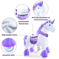 PonyCycle, Inc. Model U Ride-On Unicorn Age 3-5 Purple