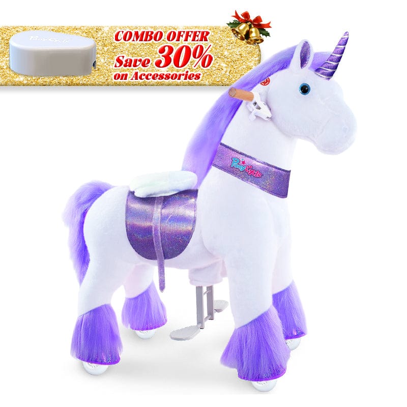 PonyCycle, Inc. Purple / Size 3 for Age 3-5 / Pedal Pad Save 30% on Accessories - PonyCycle® Model U Ride on Pony With Accessory
