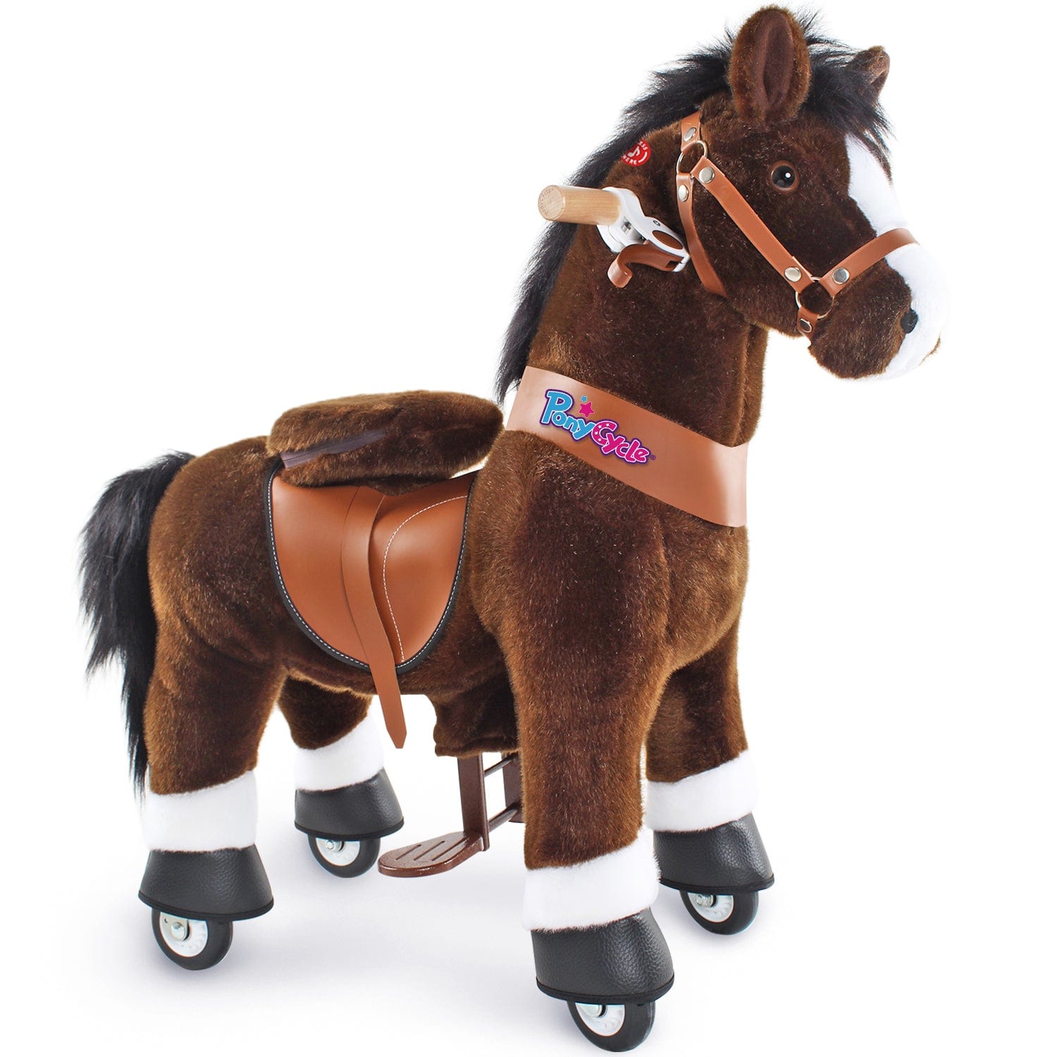 PonyCycle, Inc. ride on horse Chocolate / Size 3 for Age 3-4 Kids Ride on Toys Model U®