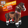 PonyCycle, Inc. ride on toy Chocolate / Size 3 for Age 3-5 Save 30% on Feed & Care Set - Model U Ride On Pony with Feed & Care Set