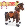 PonyCycle, Inc. Chocolate Brown / Size 3 for Age 3-5 / Pink Rein Save 30% on Accessories - PonyCycle® Model U Ride on Pony With Accessory