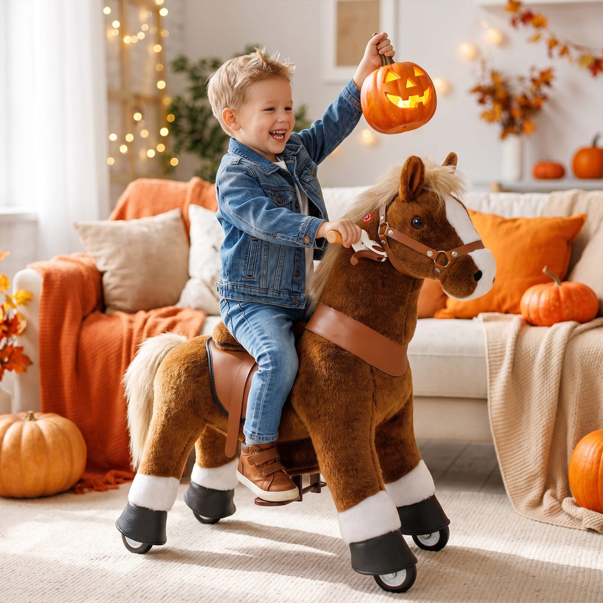 PonyCycle, Inc. Model U® Horse Ride-On Toy Age 3–4 – Brown