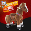 PonyCycle, Inc. ride on toy Brown / Size 3 for Age 3-5 Save 30% on Feed & Care Set - Model U Ride On Pony with Feed & Care Set