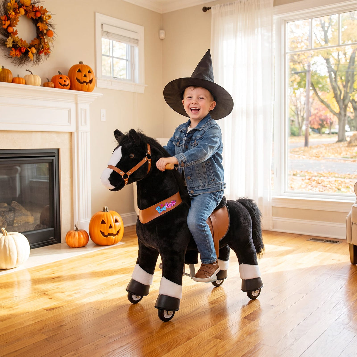 PonyCycle, Inc. Model U® Horse Ride-On Toy Age 3–4 – Black