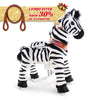 PonyCycle, Inc. Zebra / Size 3 for Age 3-5 / Brown Rein Save 30% on Accessories - PonyCycle® Model U Ride on Pony With Accessory