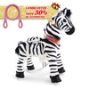 PonyCycle, Inc. Zebra / Size 3 for Age 3-5 / Pink Rein Save 30% on Accessories - PonyCycle® Model U Ride on Pony With Accessory