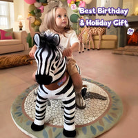 PonyCycle, Inc. Model U® Zebra Ride-On Toy Age 3–4