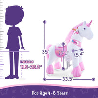 PonyCycle, Inc. Model U ride on Pink Unicorn Age 4-8(Used)