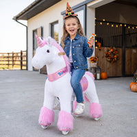 PonyCycle, Inc. Model U® Unicorn Ride-On Toy Age 4–7 – Pink