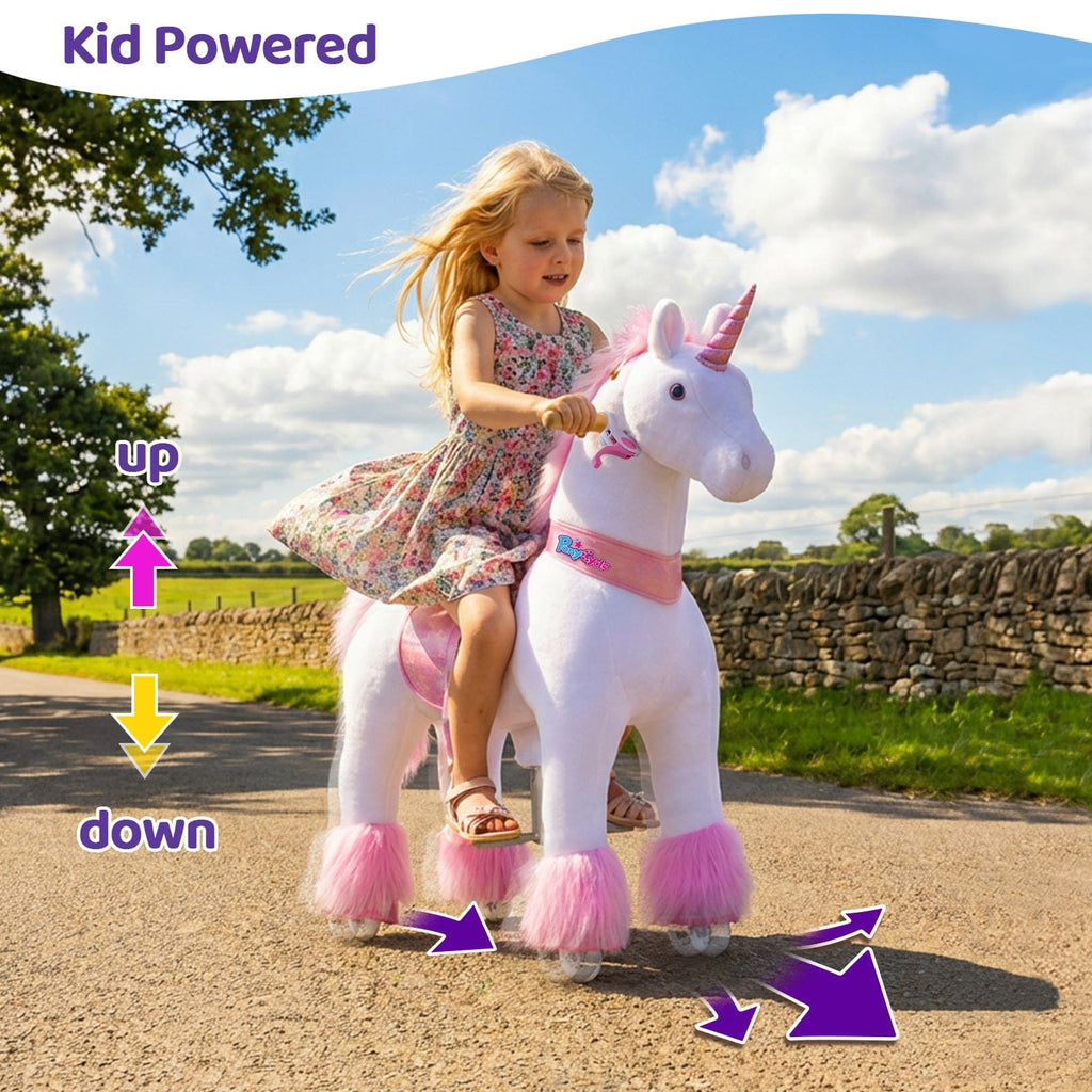 PonyCycle, Inc. Model U® Ride-On Unicorn Age 4-7 Pink