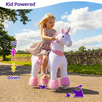 PonyCycle, Inc. Model U® Ride-On Unicorn Age 4-7 Pink