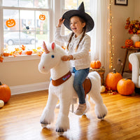 PonyCycle, Inc. Model U® Unicorn Ride-On Toy Age 4–7 – White