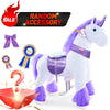 PonyCycle, Inc. Size 4 for Age 4-7 Model U® Ride-On Unicorn Purple with a Random Accessory