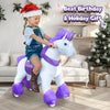 PonyCycle, Inc. Model U Ride-On Plush Unicorn Age 4-8 Purple