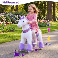 PonyCycle, Inc. Model U® Unicorn Ride-On Toy Age 4–7 – Purple