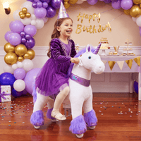 PonyCycle, Inc. Model U® Unicorn Ride-On Toy Age 4–7 – Purple