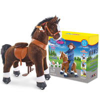 PonyCycle, Inc. Model U® Horse Ride-On Toy Age 4–7 – Chocolate