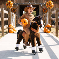 PonyCycle, Inc. Model U® Horse Ride-On Toy Age 4–7 – Chocolate