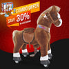 PonyCycle, Inc. ride on toy Brown / Size 4 for Age 4-8 Save 30% on Feed & Care Set - Model U Ride On Pony with Feed & Care Set