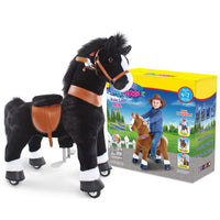 PonyCycle, Inc. Model U® Horse Ride-On Toy Age 4–7 – Black