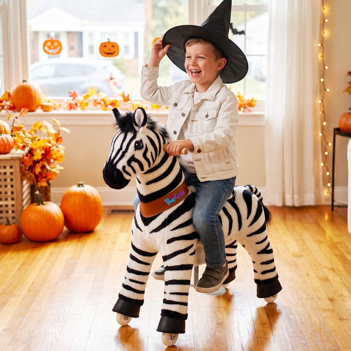 PonyCycle, Inc. Model U® Zebra Ride-On Toy Age 4–7