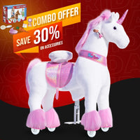 PonyCycle, Inc. ride on toy Pink / Size 5 for Age 7+ Save 30% on Feed & Care Set - Model U Ride On Pony with Feed & Care Set