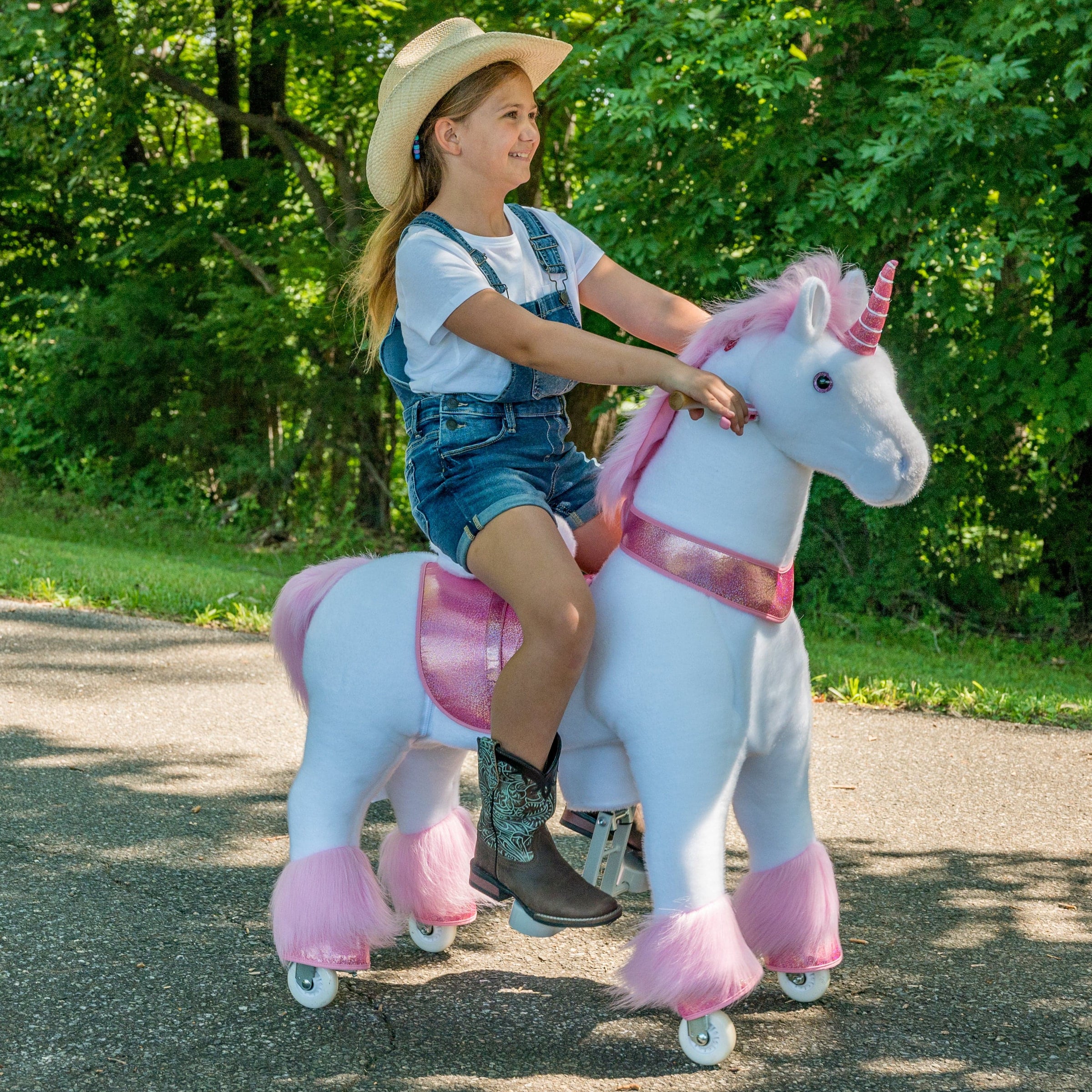 Ponycycle Unicorn PonyCycle® Large Riding Pink Unicorn PonyCycle,