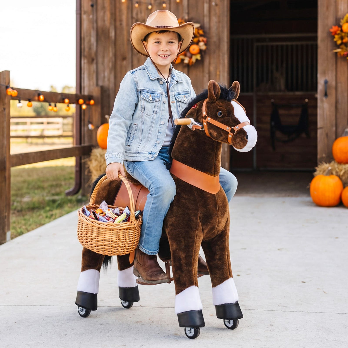 PonyCycle, Inc. Model U® Horse Ride-On Toy Age 7+ – Chocolate