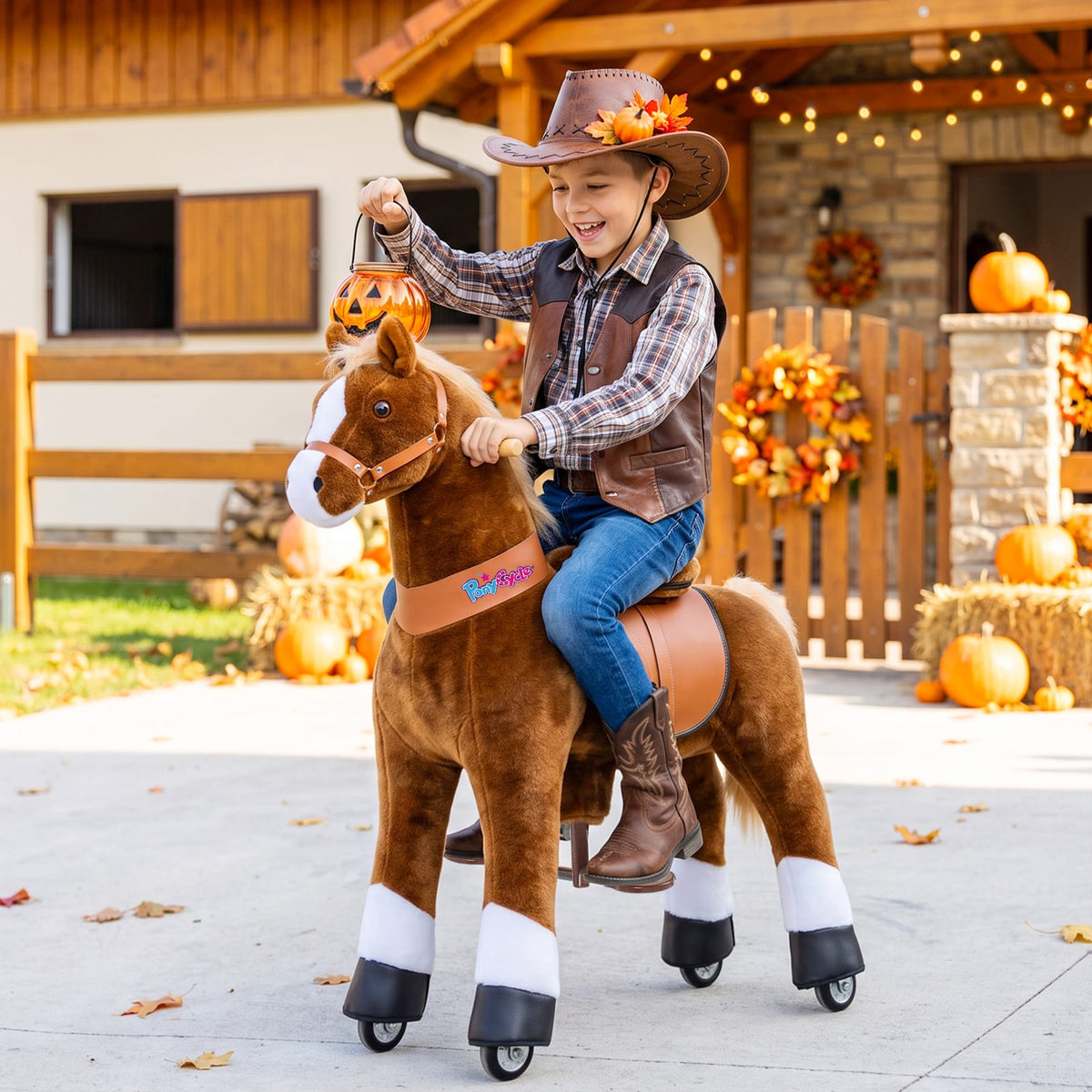 PonyCycle, Inc. Model U® Horse Ride-On Toy Age 7+ – Brown