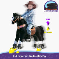 PonyCycle, Inc. PonyCycle Large Ride On Horse Toy - Black