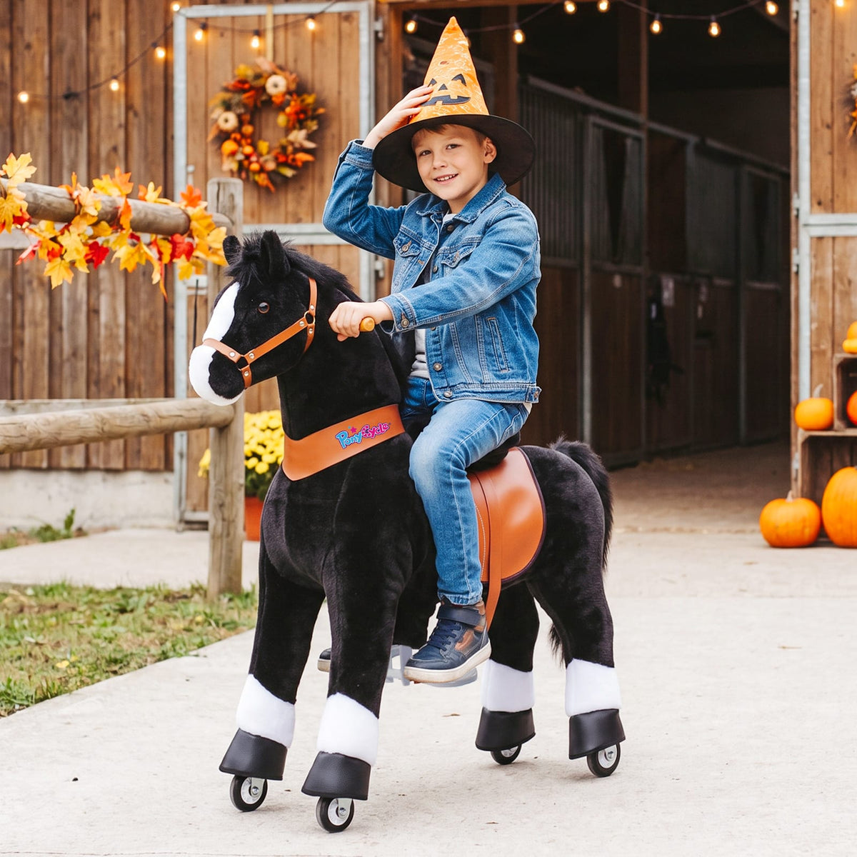 PonyCycle, Inc. Model U® Horse Ride-On Toy Age 7+ – Black