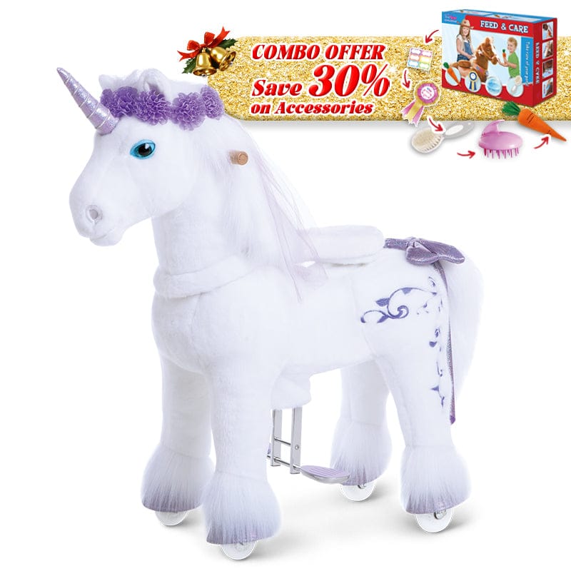 PonyCycle, Inc. Purple / Size 3 for Age 3-4 / Pink Feed & Care Set Save 30% on Accessories -  Model X® Ride on Pony With Accessory PonyCycle®