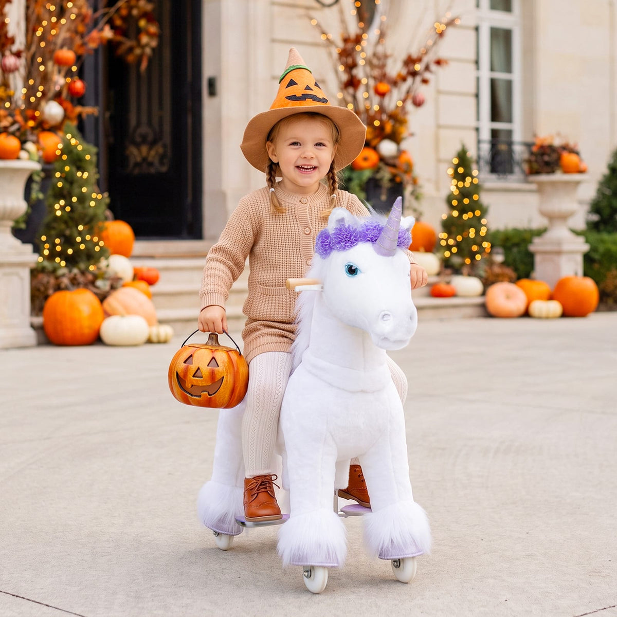 PonyCycle, Inc. Model X® Unicorn Ride-On Toy Age 3–4 – Purple