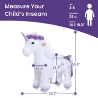 PonyCycle, Inc. Save 30% on Rein - Ride on Unicorn for Age 3-5 Purple Model X with Rein