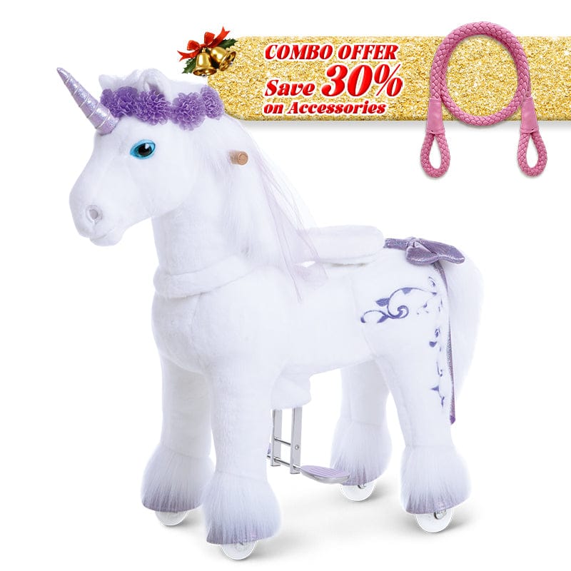 PonyCycle, Inc. Purple / Size 3 for Age 3-4 / Pink Rein Save 30% on Accessories -  Model X® Ride on Pony With Accessory PonyCycle®