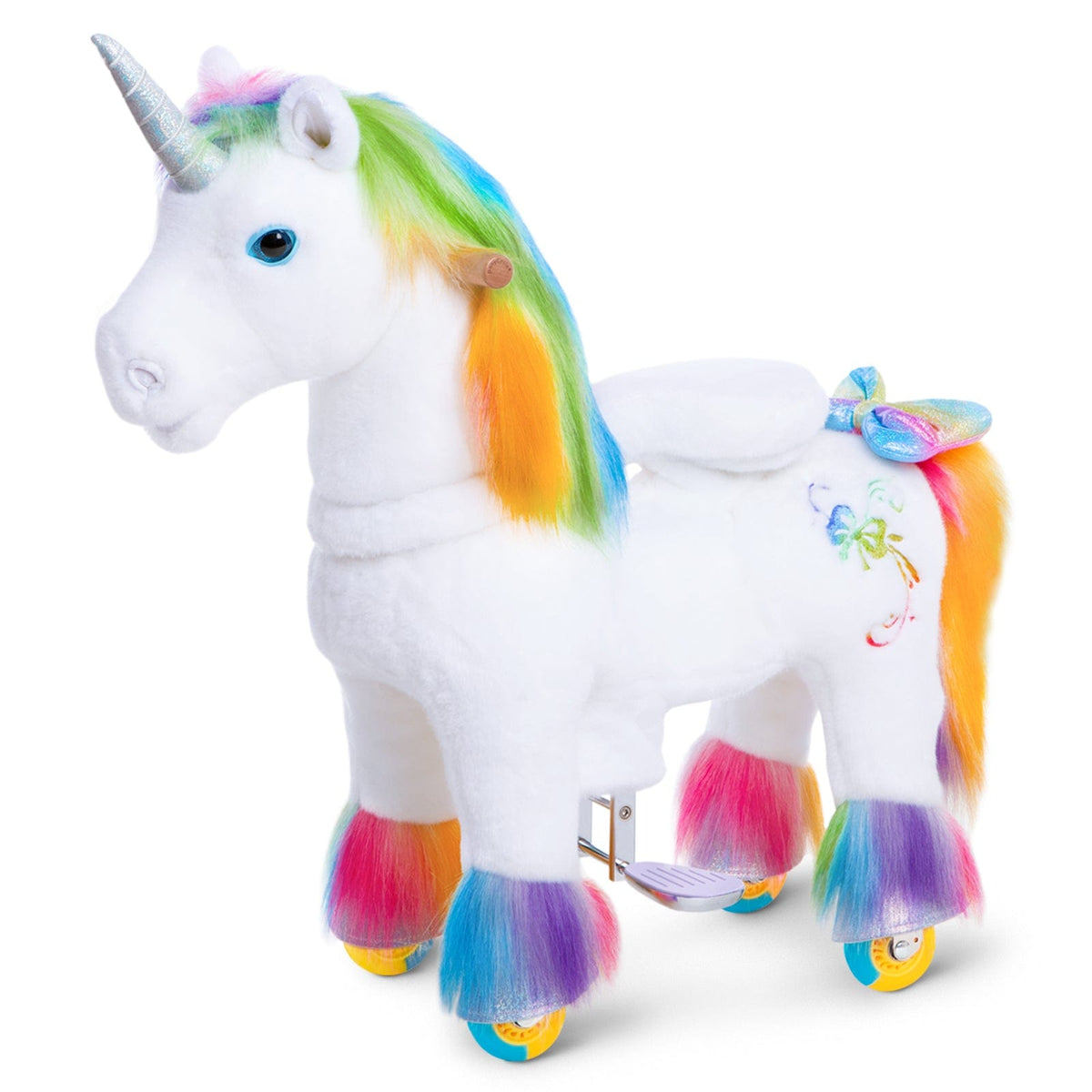 PonyCycle, Inc. Model X® Unicorn Ride On Toy for Age 3-4 Rainbow