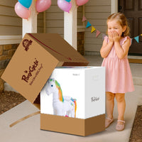 PonyCycle, Inc. Model X Unicorn Ride On Toy for Age 3-4 Rainbow