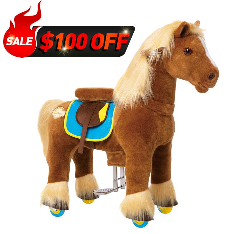 PonyCycle, Inc. Model X® Riding Horse Toy for Age 3-4 Brown