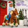 PonyCycle, Inc. Riding Horse Toy for Age 3-5 Brown Model X
