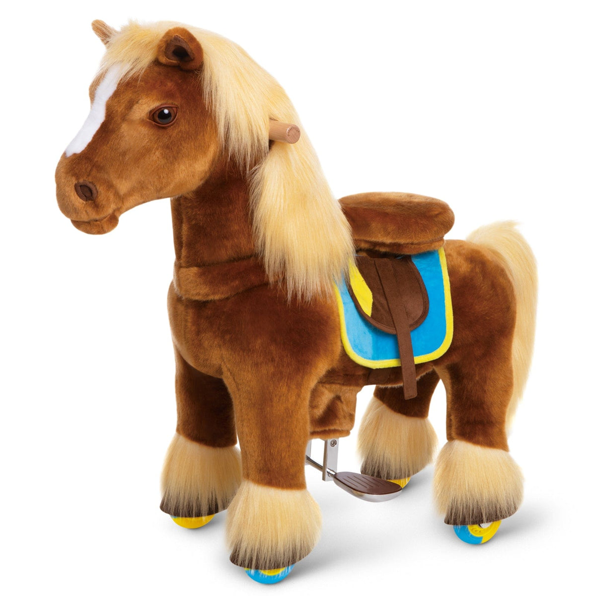 Brown Horse Riding Toy Age 3-4 | Model X | PonyCycle® - PonyCycle, Inc.