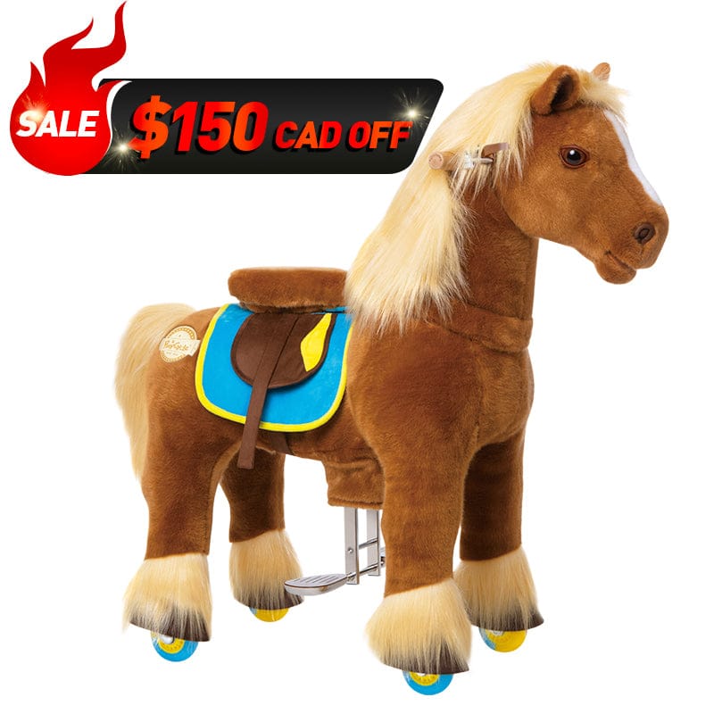 PonyCycle, Inc. Brown / Size 4 for age 4-7 Kids Toys Riding Model X®