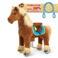 PonyCycle, Inc. Brown / Size 4 for Age 4-7 / Blue Rein Save 30% on Accessories -  PonyCycle® Model X® Ride on Pony With Accessory