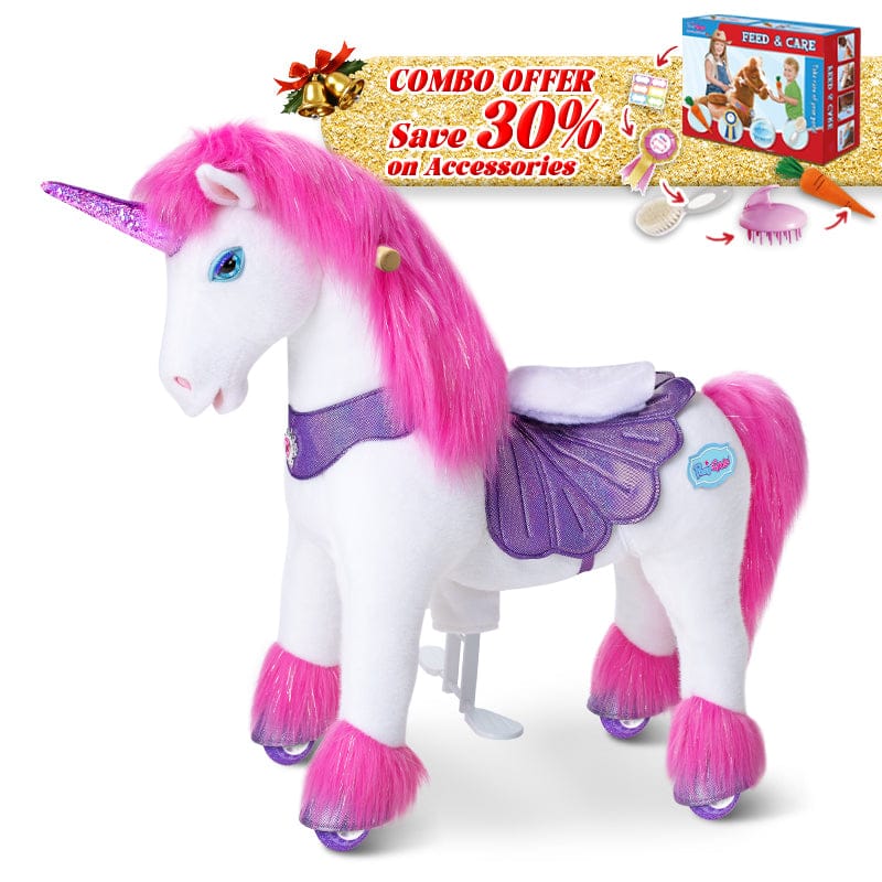 PonyCycle, Inc. Pink / Size 3 for Age 3-5 / Pink Feed & Care Set Save 30% on Accessories - PonyCycle® Model Y Ride on Pony With Accessory