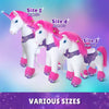 PonyCycle, Inc. Model Y Pink/Purple Unicorn Rideable Toy for Age 3-4
