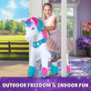 PonyCycle, Inc. Model Y Rainbow Unicorn Rideable Toy for Age 3-4
