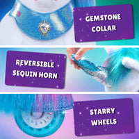 PonyCycle, Inc. Model Y Rainbow Unicorn Rideable Toy for Age 3-4