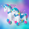 PonyCycle, Inc. Model Y Rainbow Unicorn Rideable Toy for Age 3-4